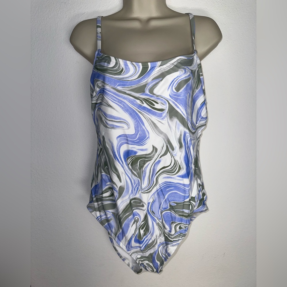 Hurley women’s swirl swimsuit with rashguard size L/XL